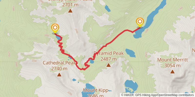 Pacific Northwest Trail stage 119 Map