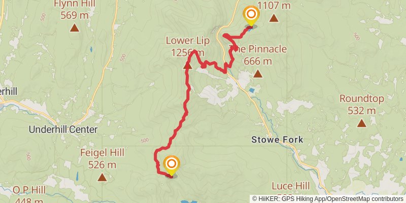 Vermont Long Trail stage 20 Map