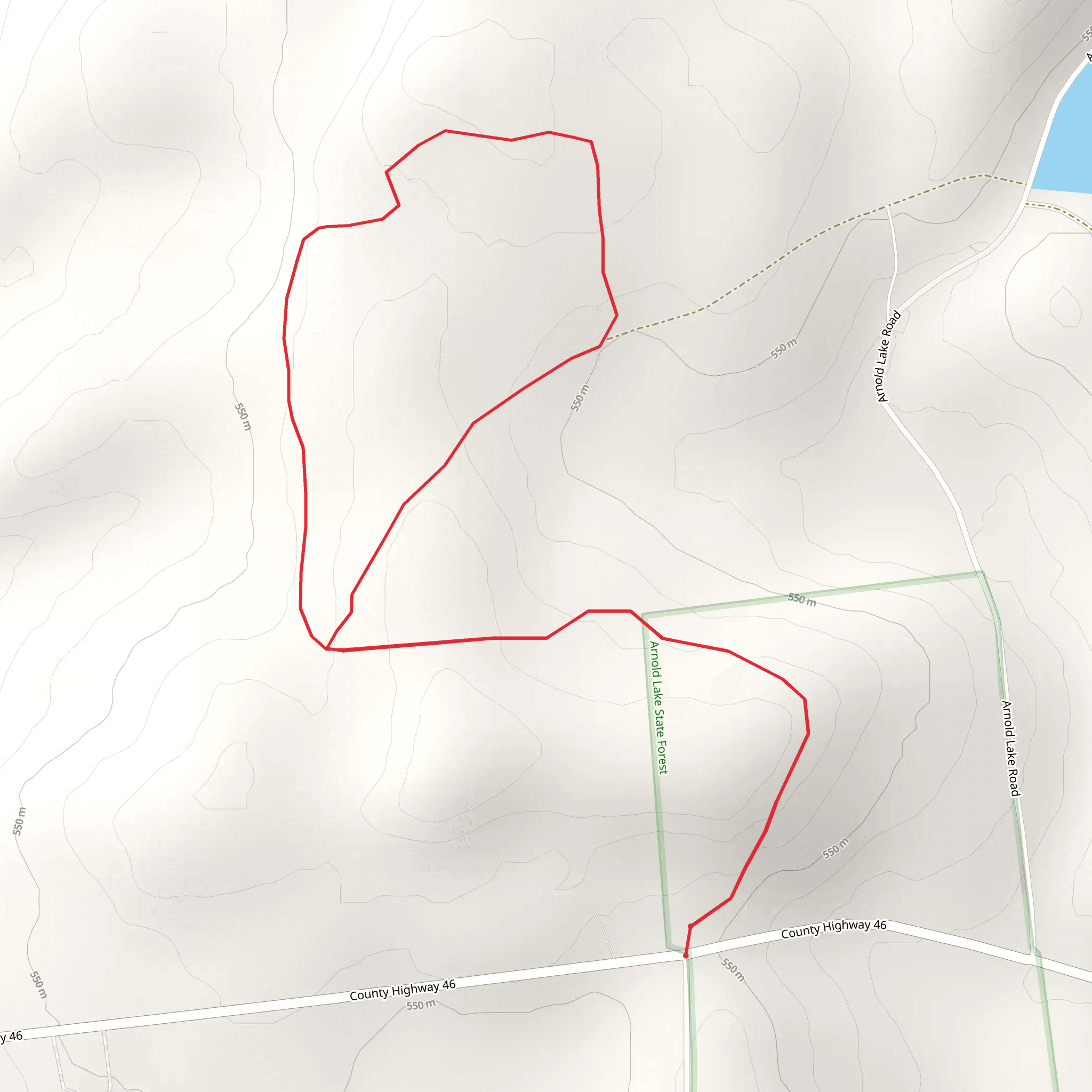 County Highway 46 Loop mobile static map