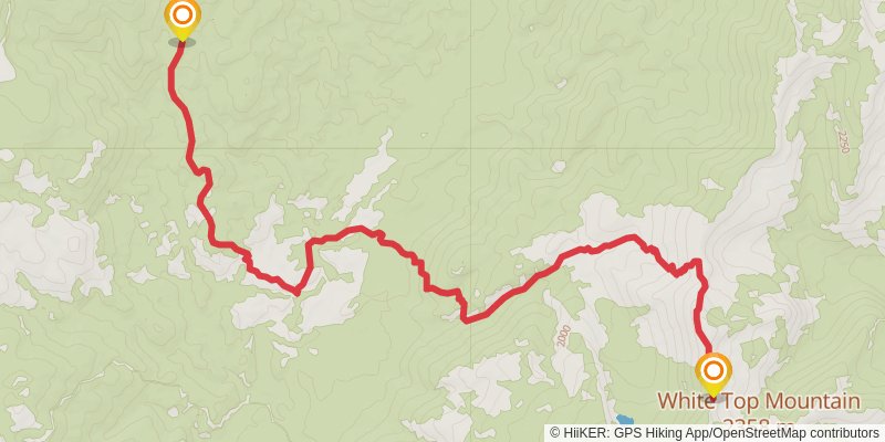 Ultra Pedestrian North Loop stage 41 Map