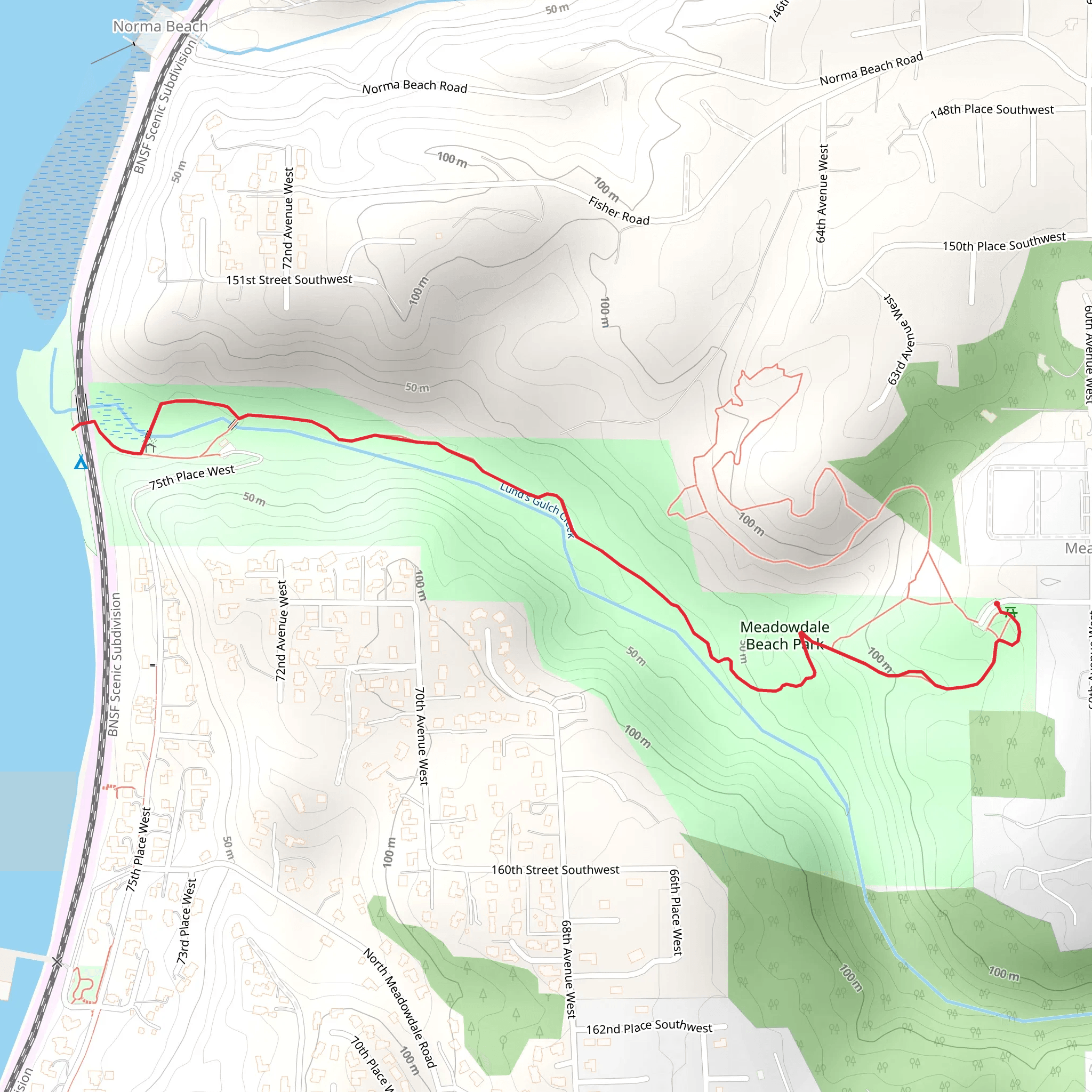 Cross Snohomsih County Route mobile static map