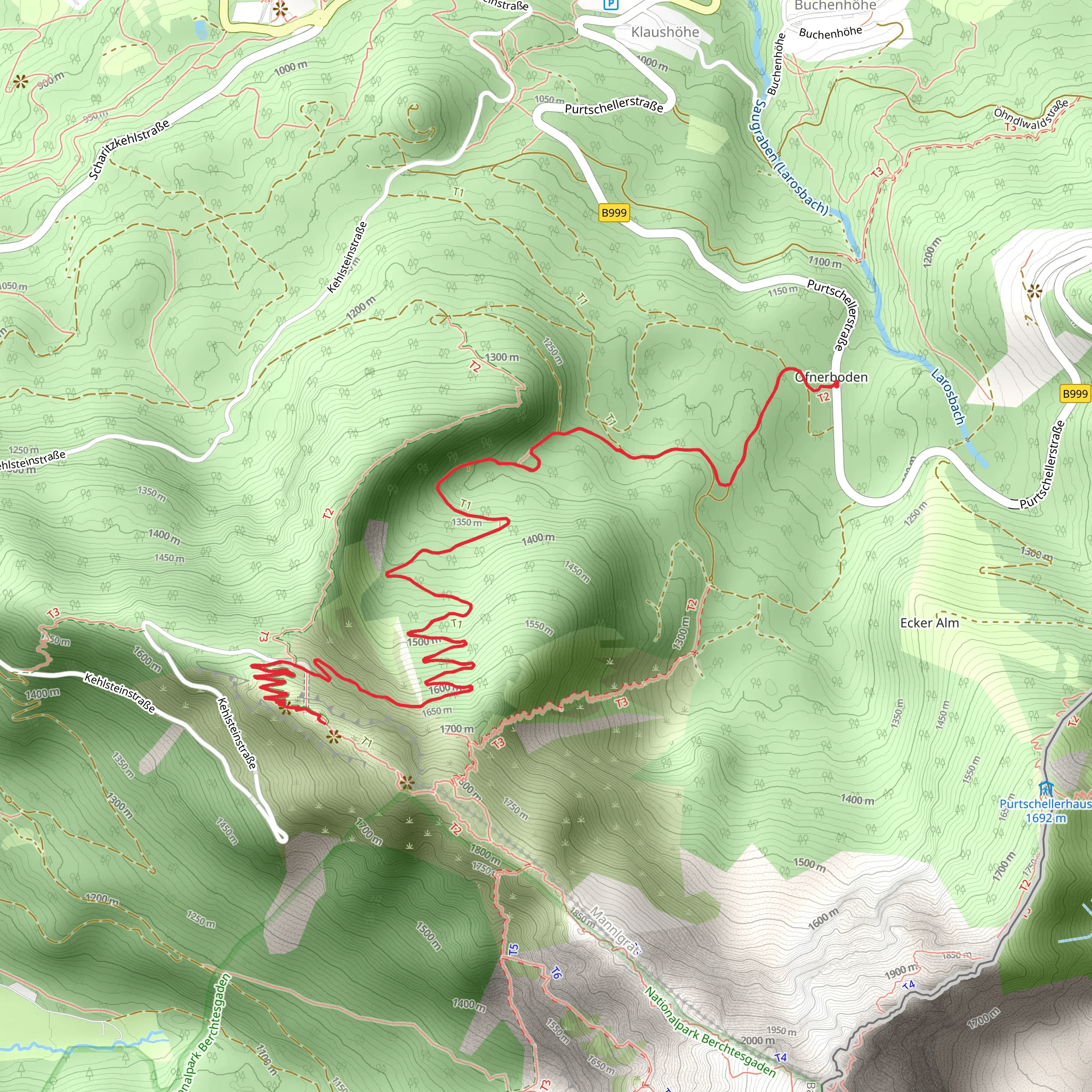 Dalsenwinkelstraße Out and Back mobile static map