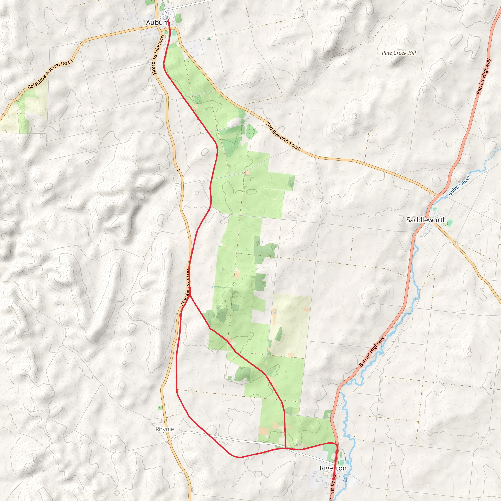 The Rattler Trail mobile static map