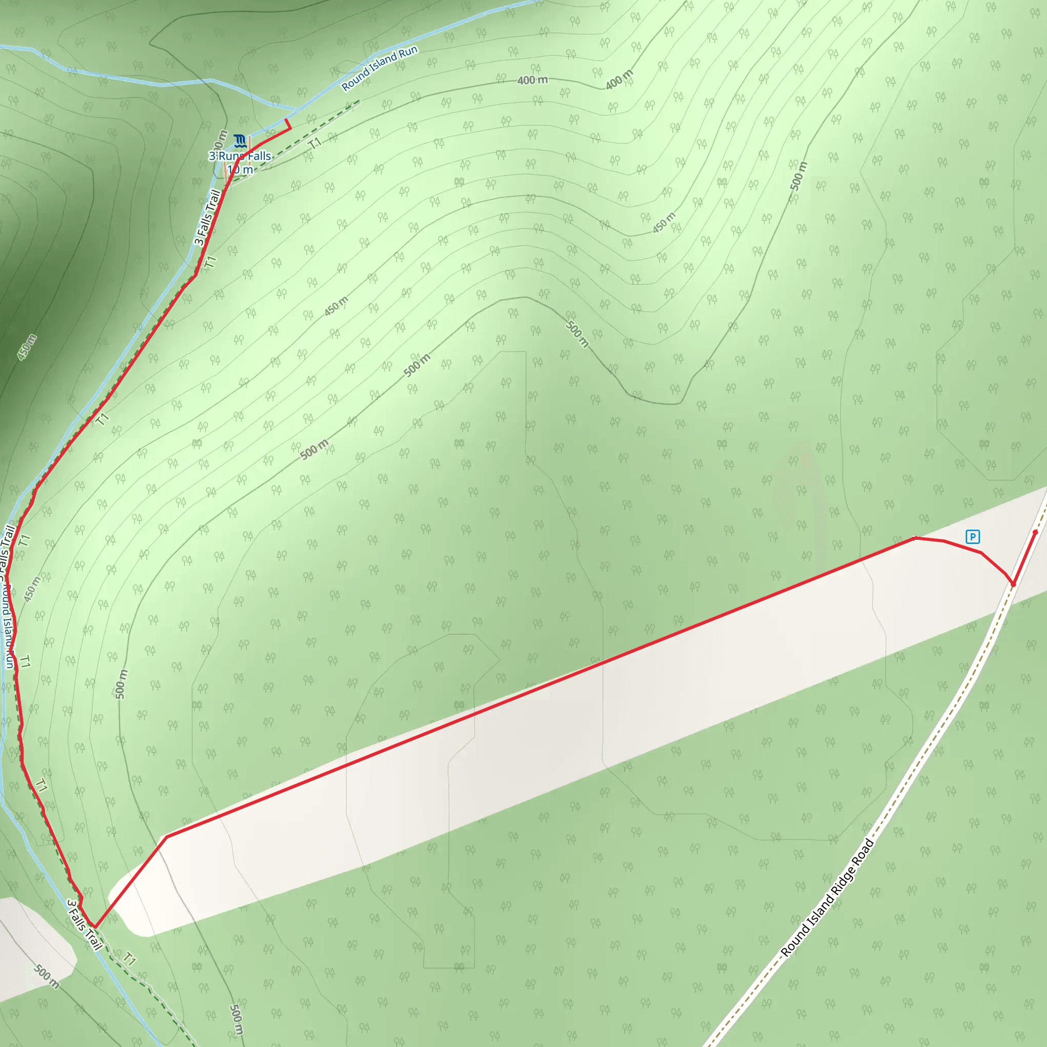 Round Island Run mobile static map