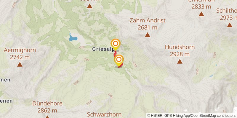 Alpine Pass Route alt 5 Map