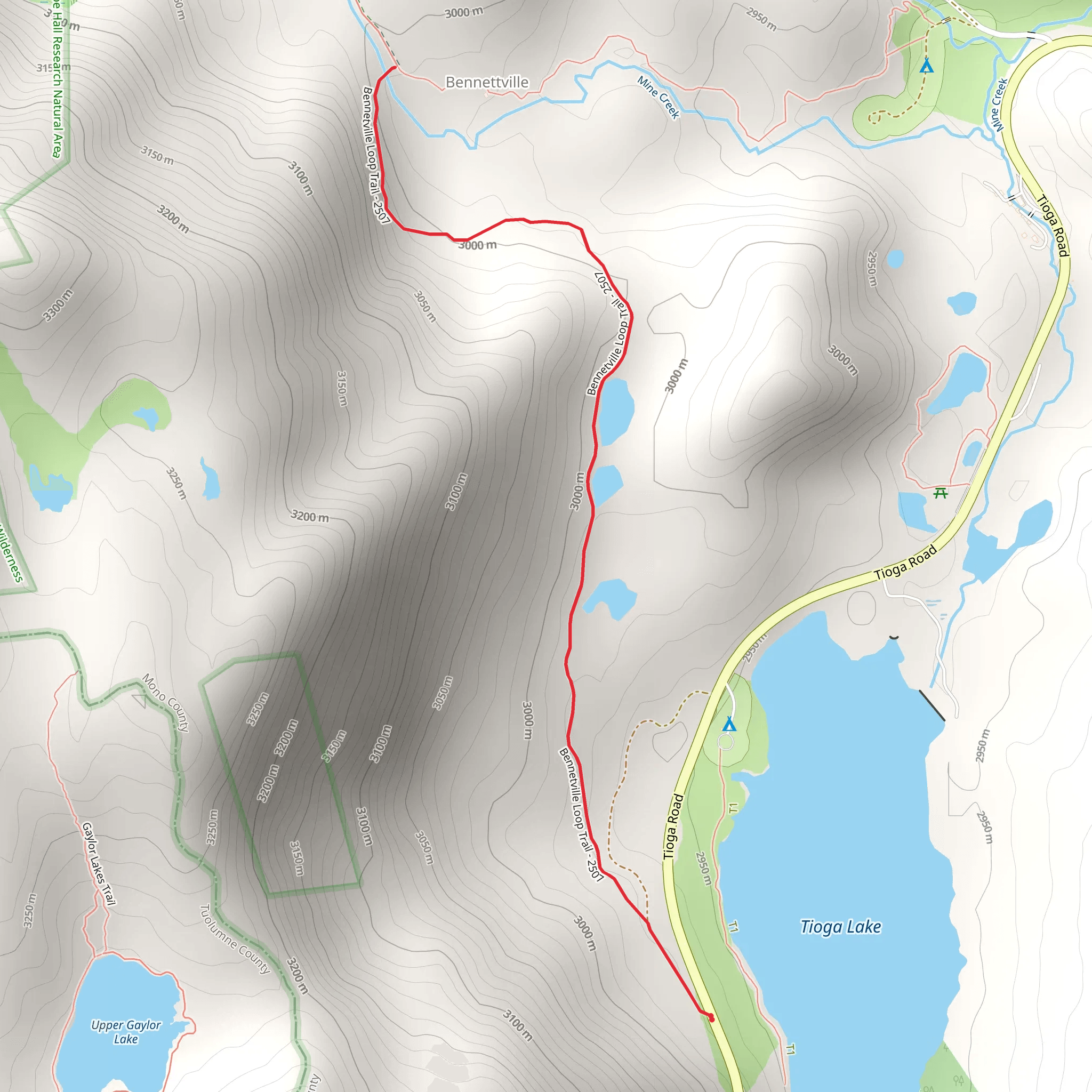 Bennettville Trail mobile static map