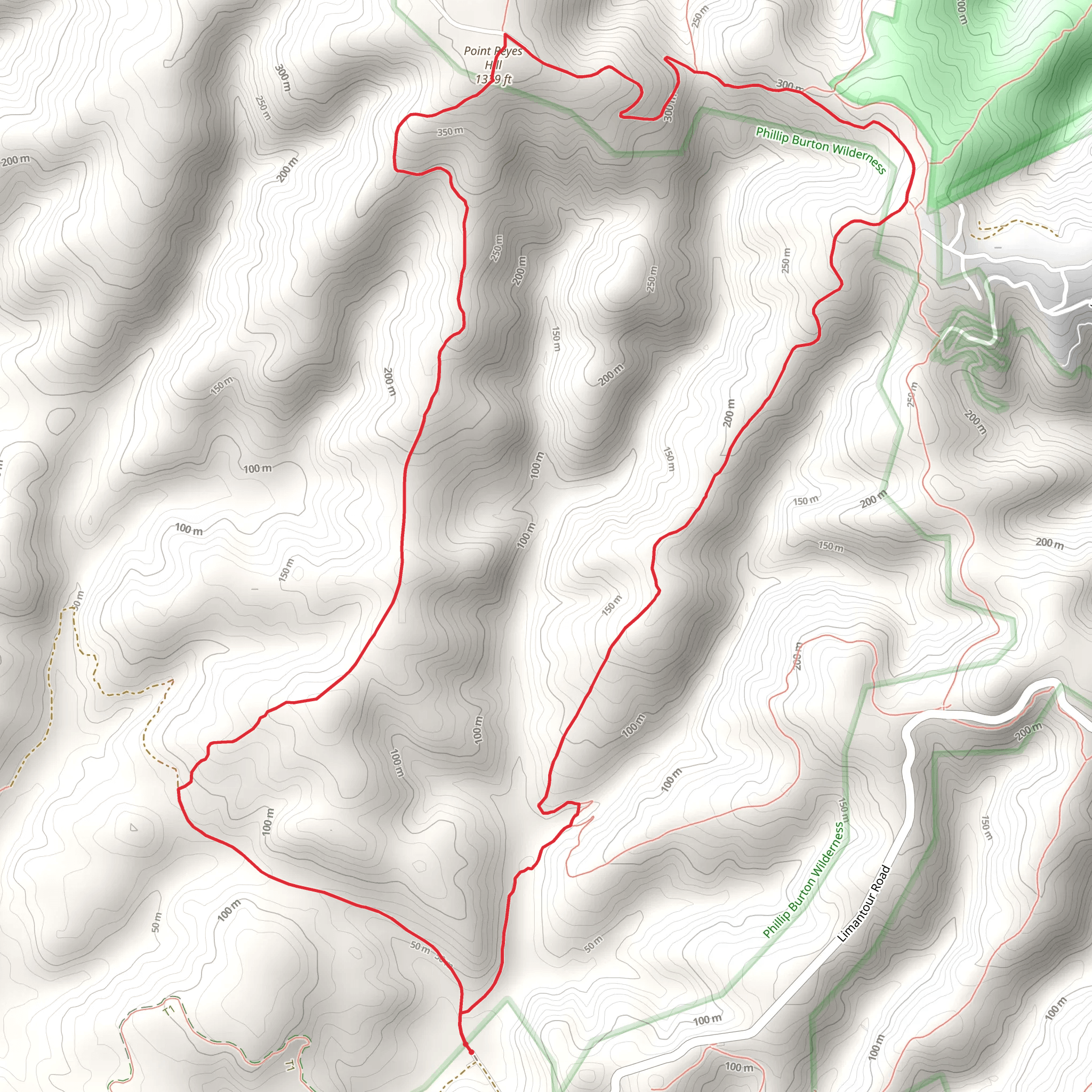 Drakes View Loop Trail mobile static map
