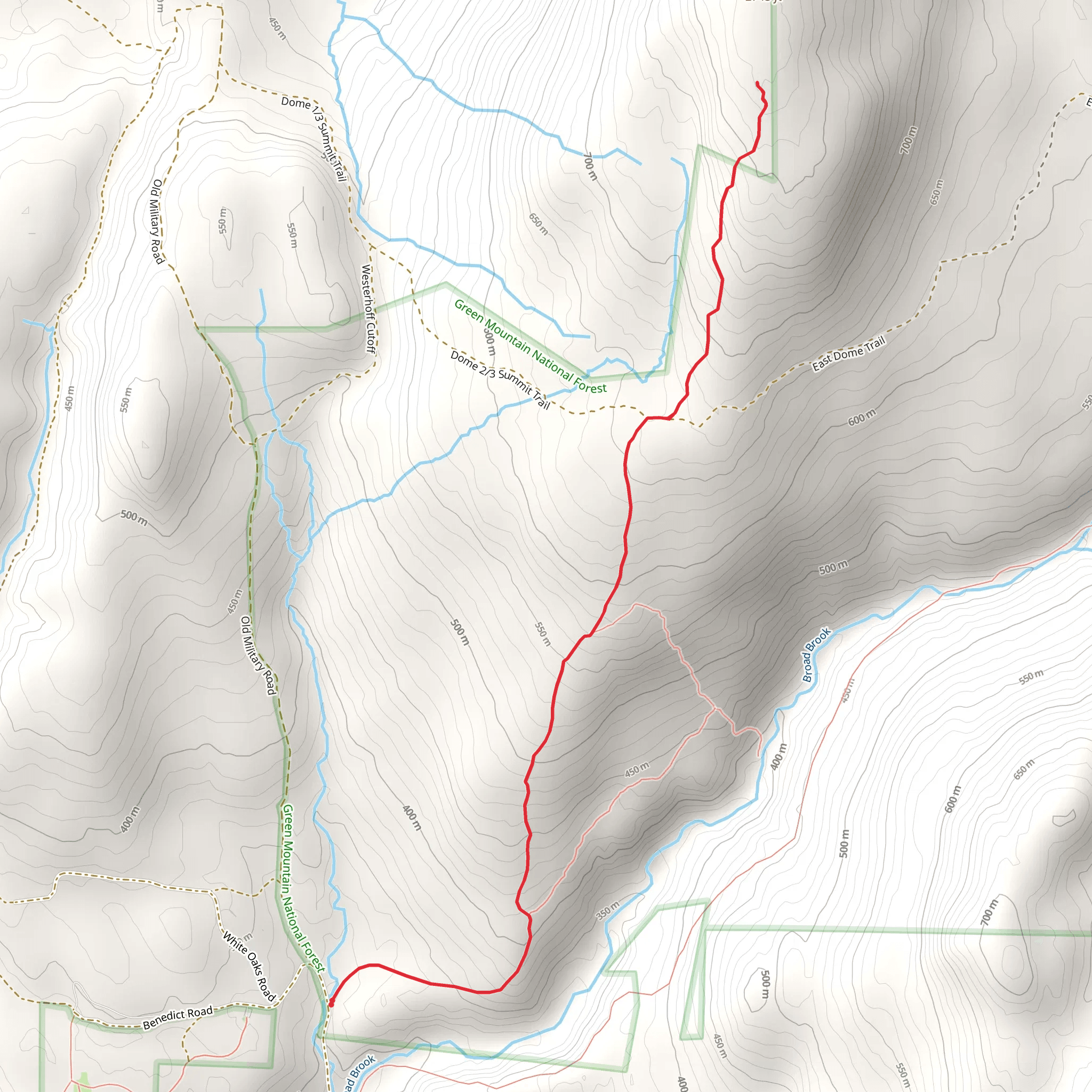 The Dome - Pownal Trail mobile static map