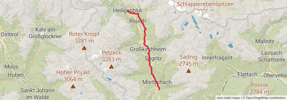 Alpe Adria Walk stage 2 Map
