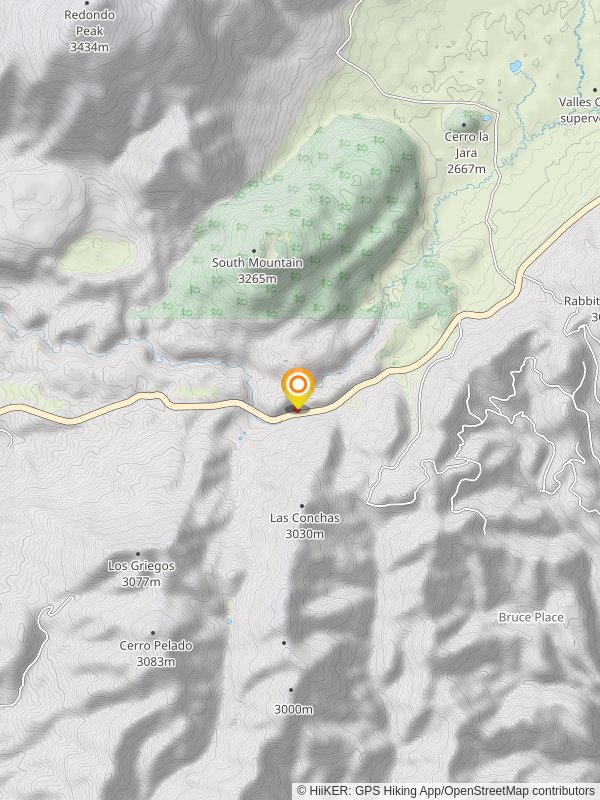 East Fork Jemez River Out and Back mobile static map