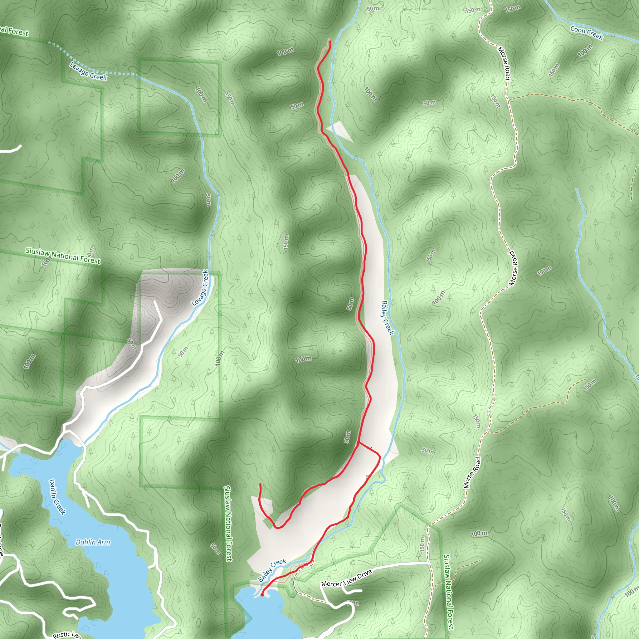 Enchanted Valley Trail mobile static map