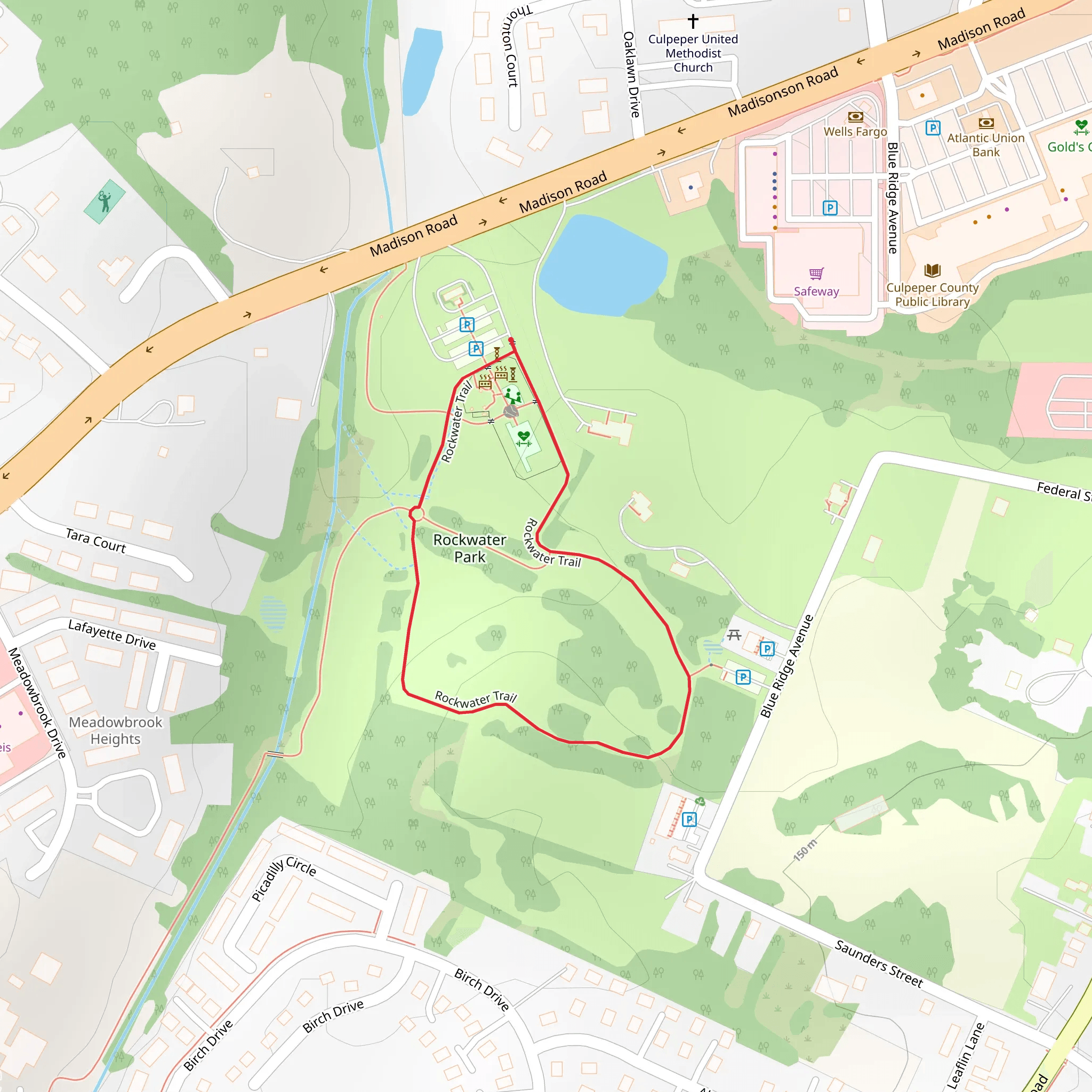 Rockwater Park Loop mobile static map