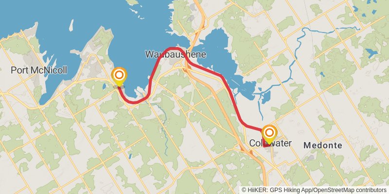 Waterfront Trail stage 97 Map