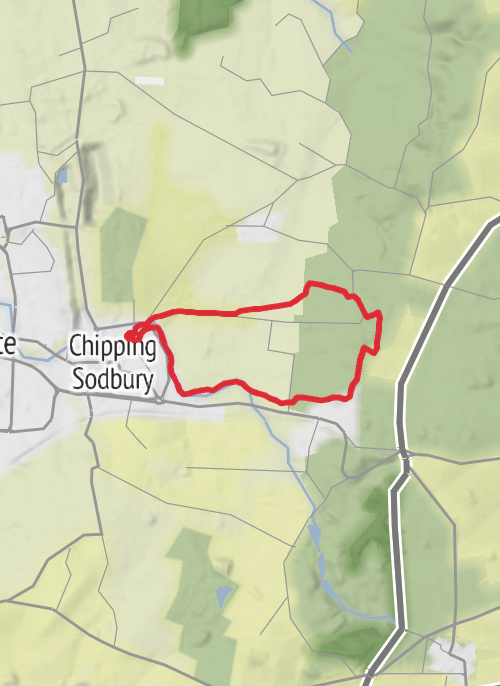 South Gloucestershire Walking mobile static map