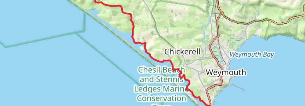 South West Coast Path stage 47 Map