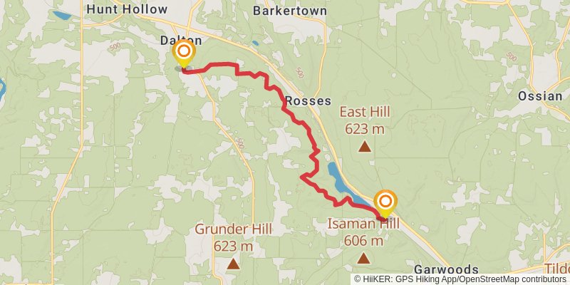 North Country Trail - New York stage 13 Map