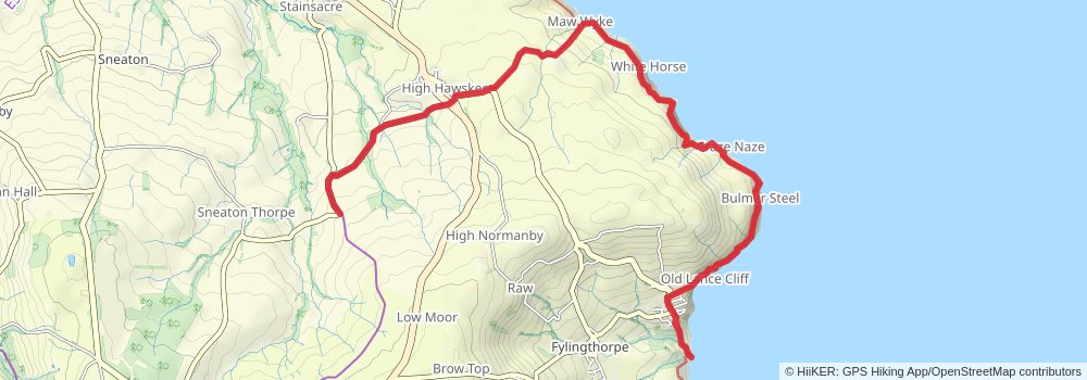 Coast to Coast Walk stage 17 Map