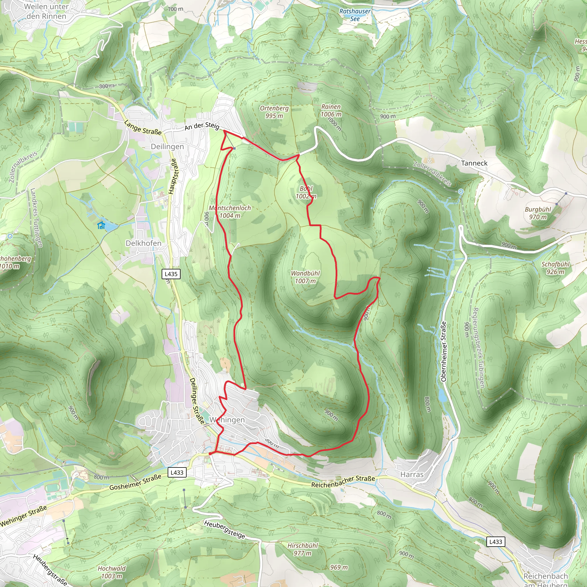 Bohl Loop - Wehingen mobile static map
