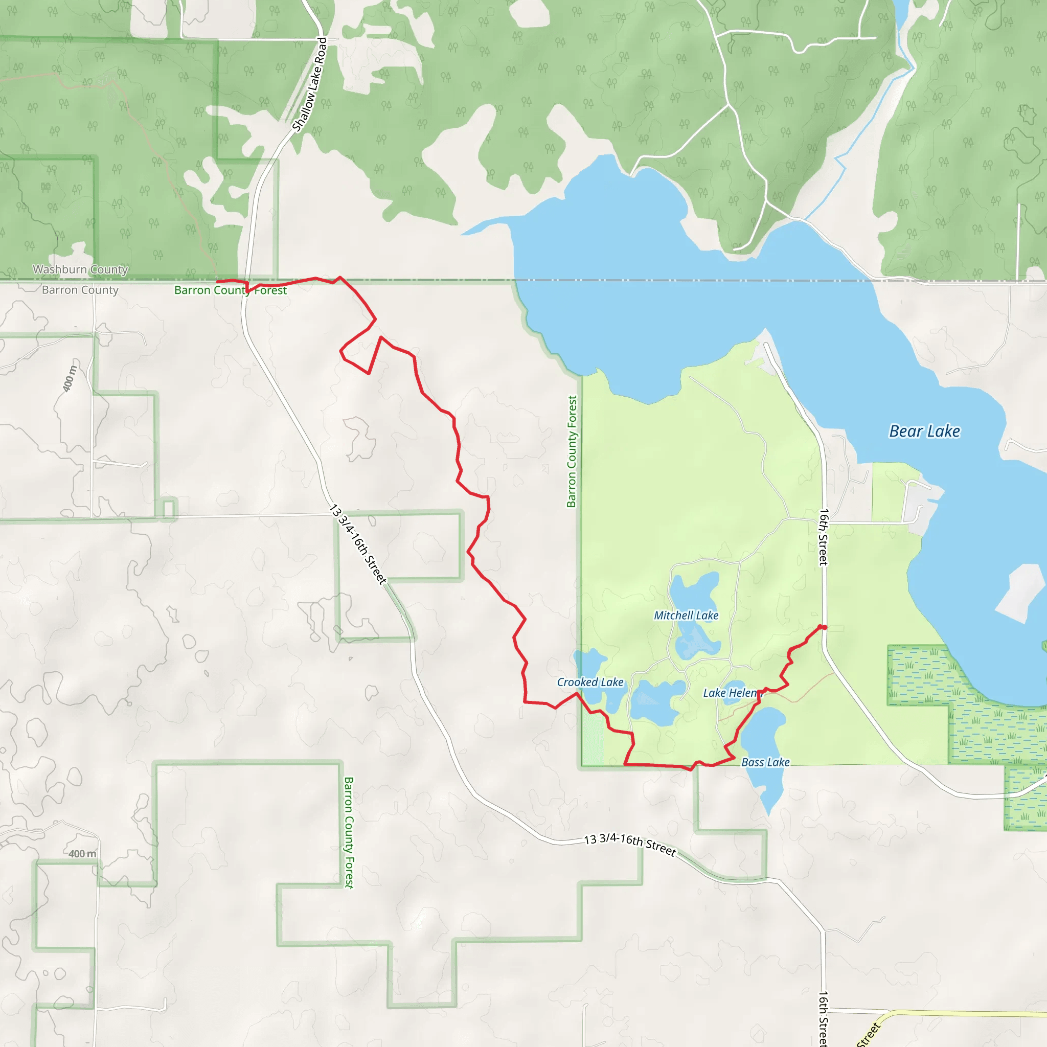 Ice Age Trail - 16th Street mobile static map