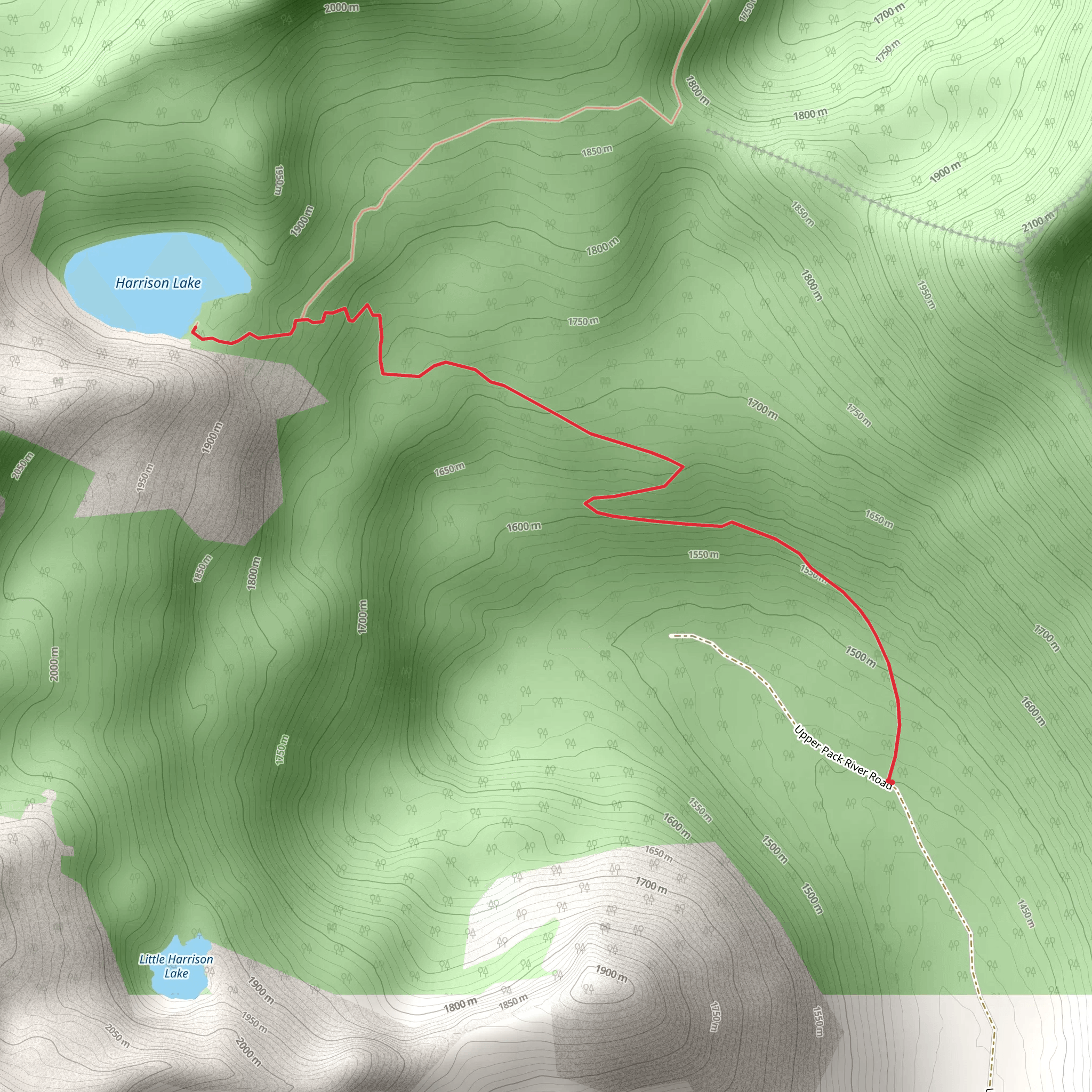 Harrison Lake mobile static map