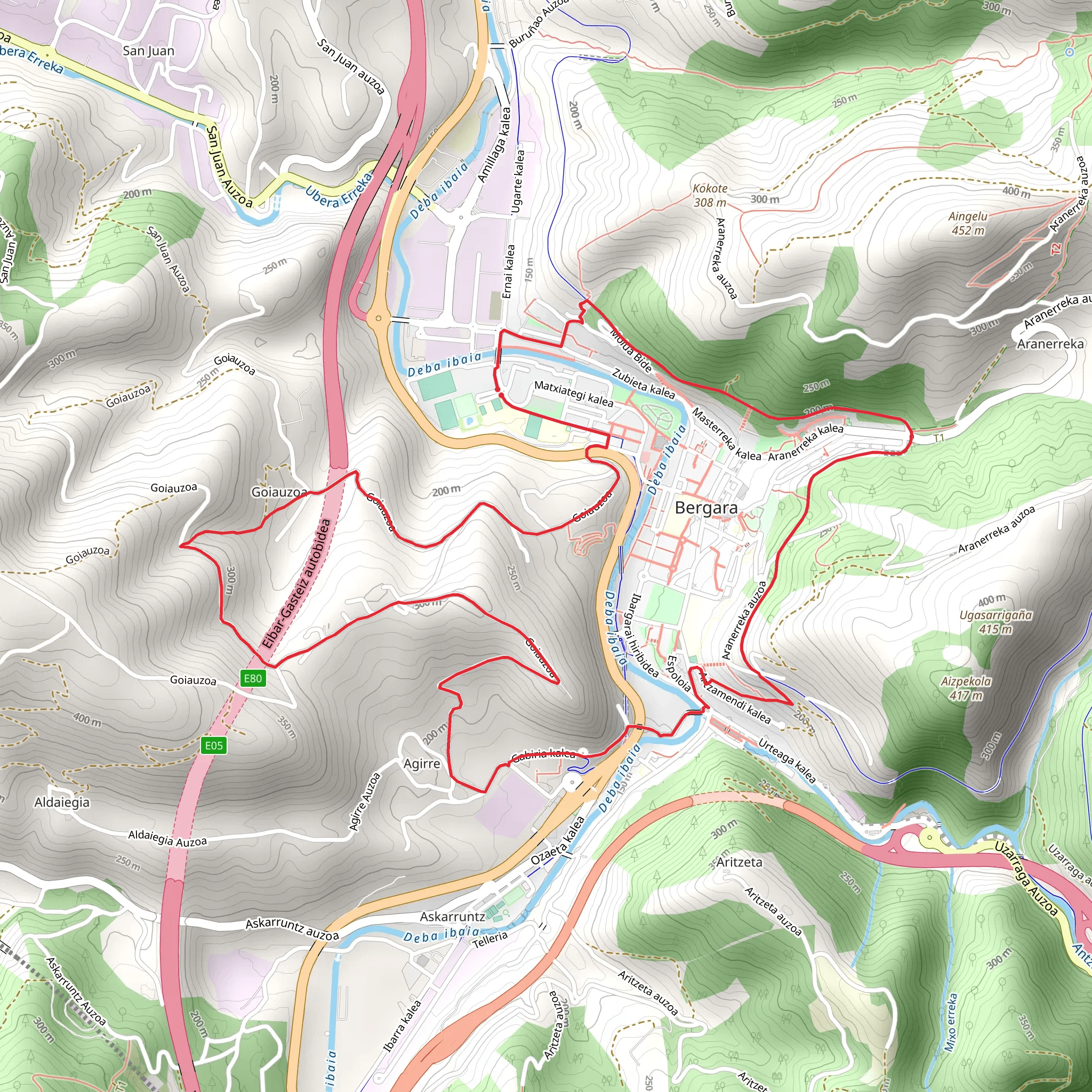 Bergara Green Belt SL GI 38 mobile static map