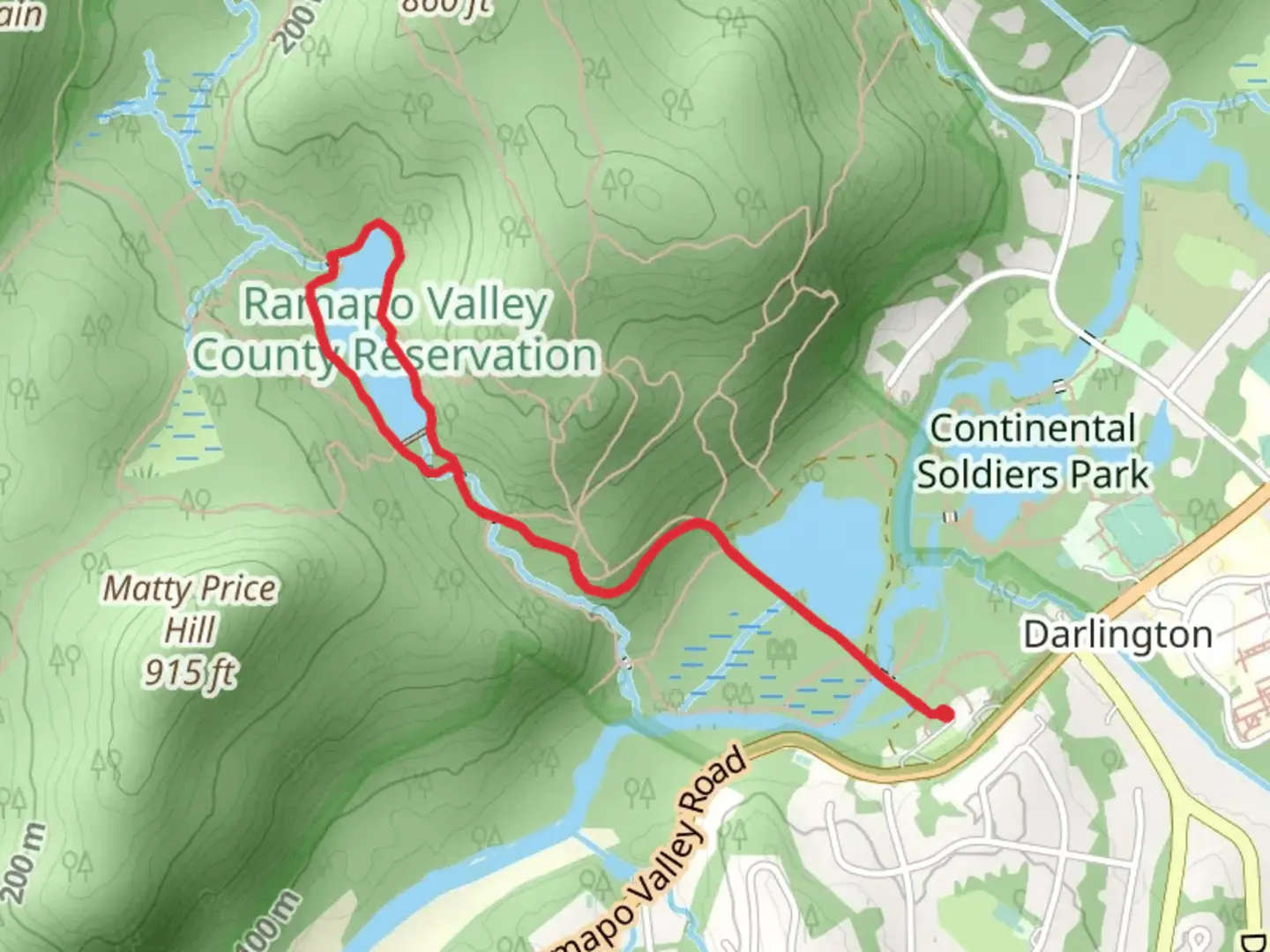 An image depicting the trail MacMillan Reservoir Loop and its surrounding area.