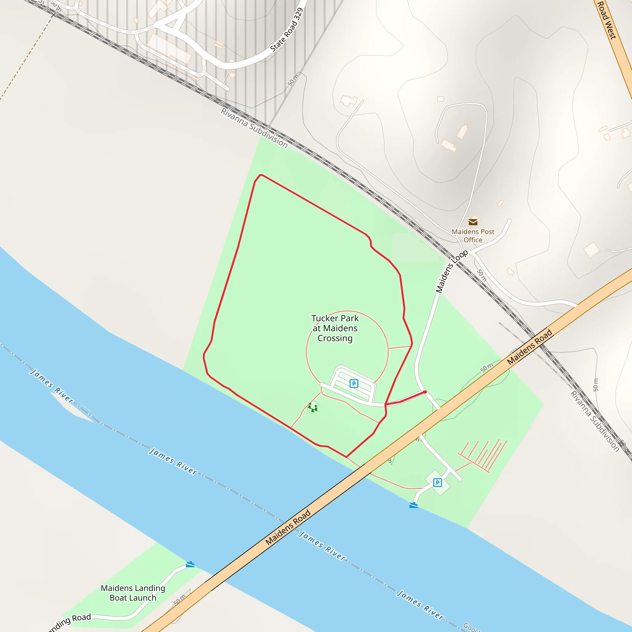 Tucker Park at Maidens Crossing mobile static map