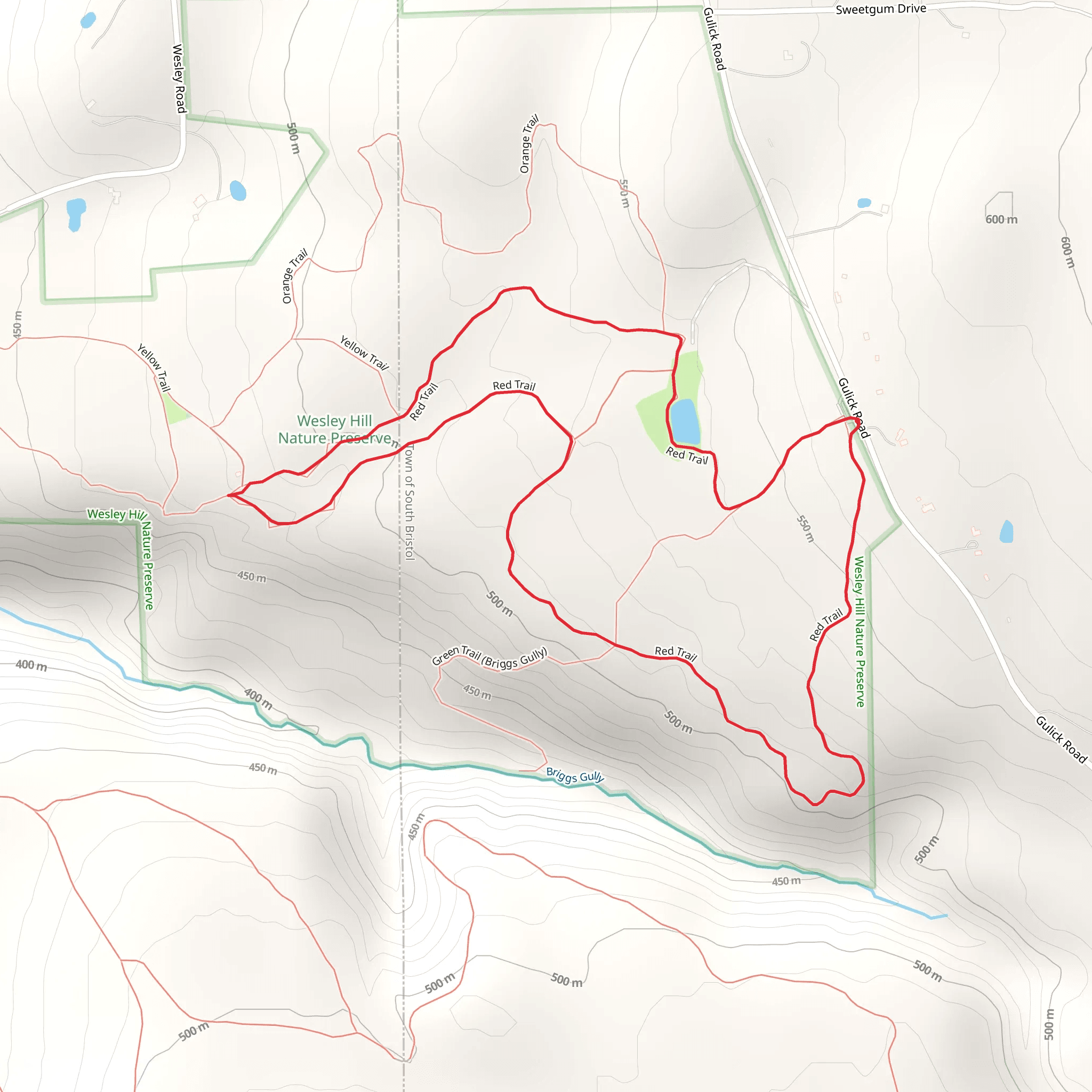 Wesley Hill Nature Loop Trail mobile static map