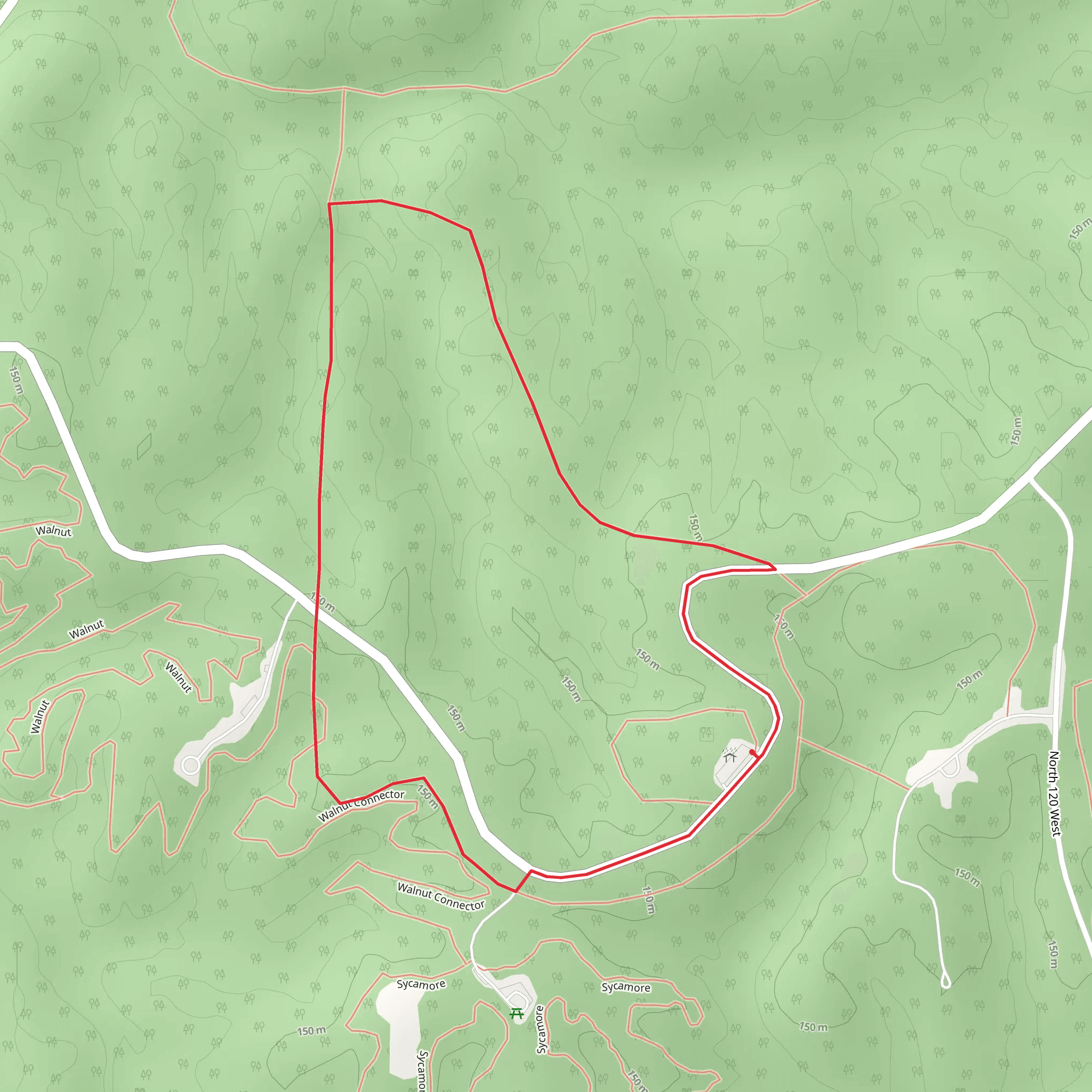 Harmonie State Park Loop mobile static map