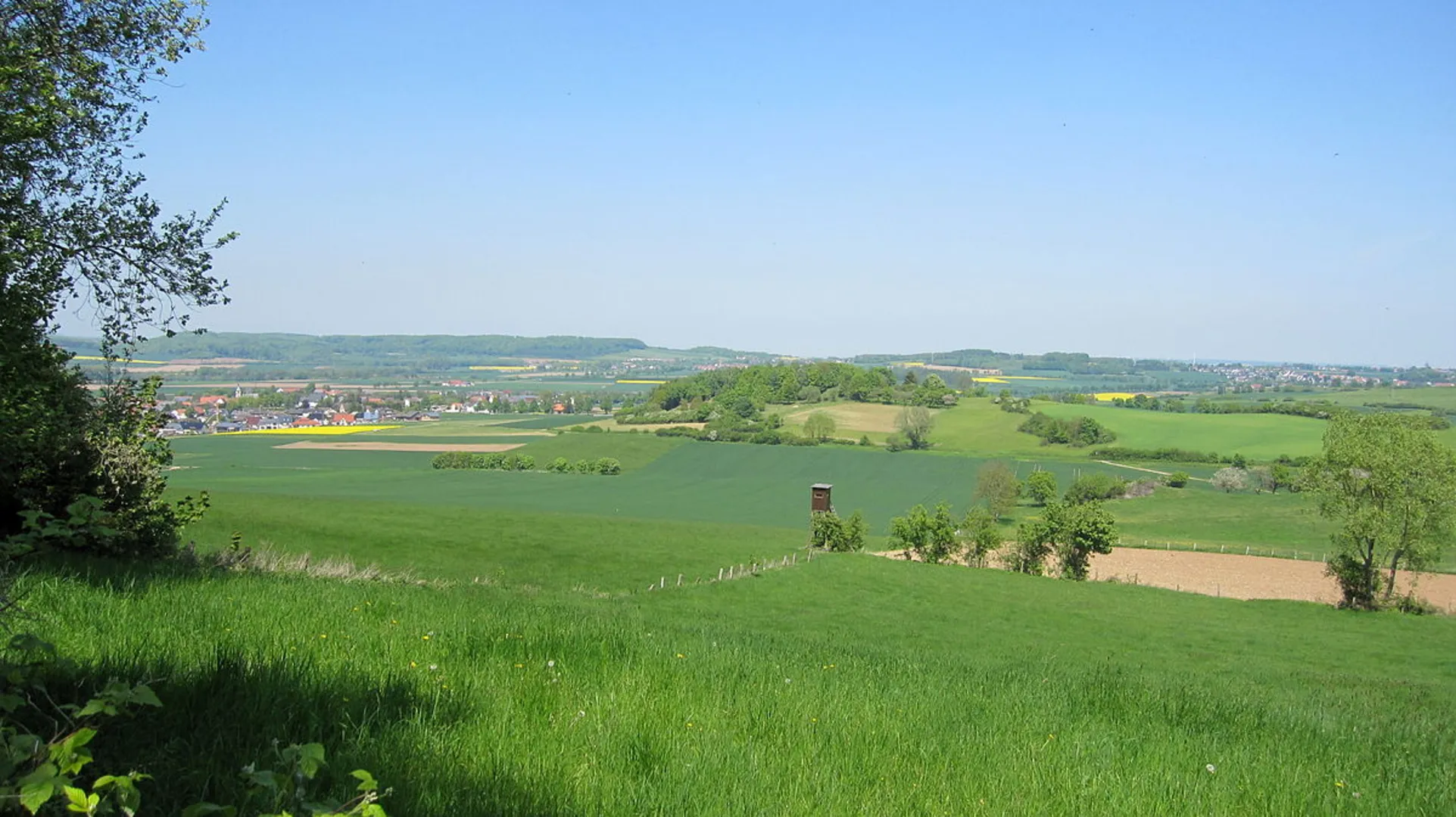 An image depicting the trail Am Heinberg and Diemel Ems Weg Loop and its surrounding area.