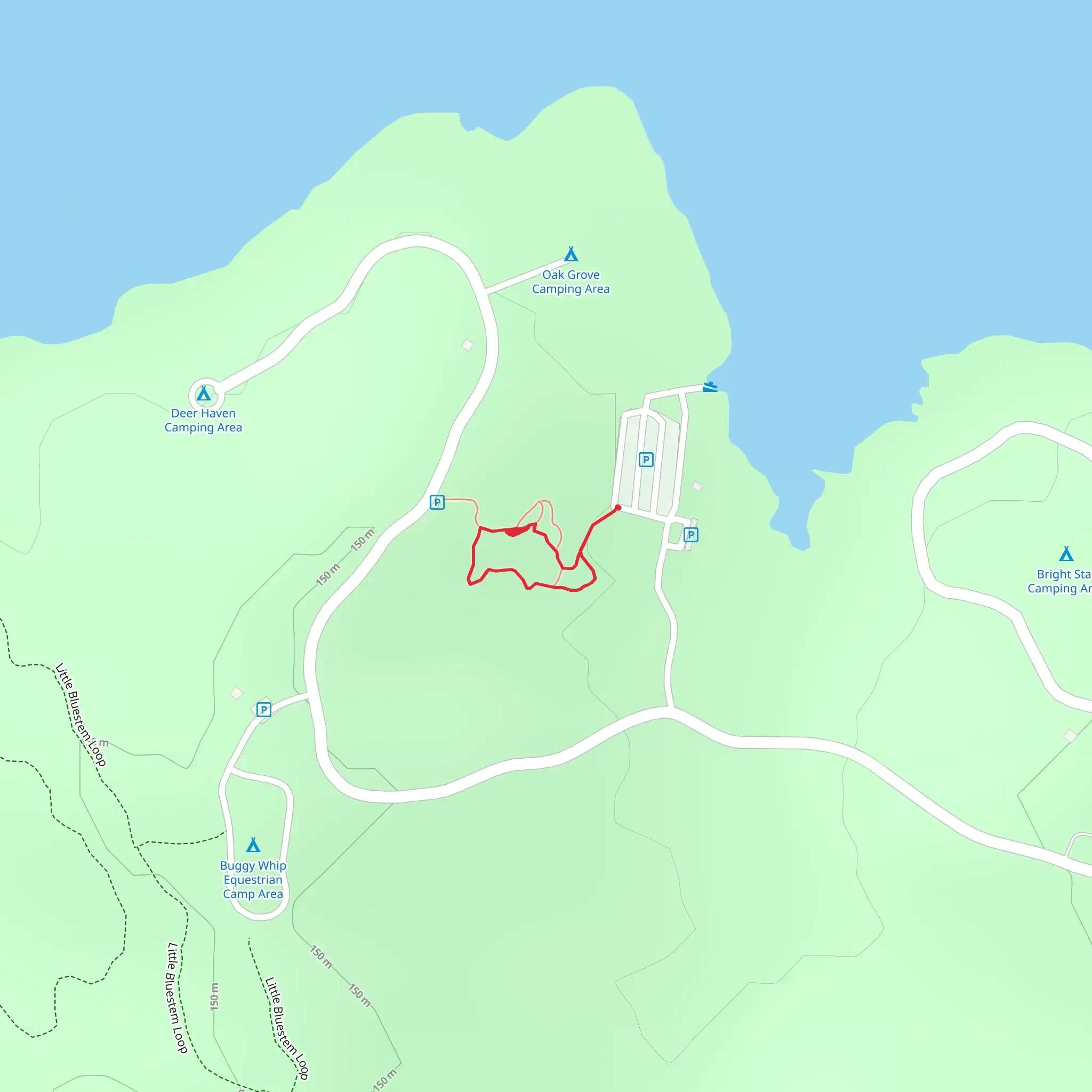 Honey Creek Interpretive Loop Trail mobile static map
