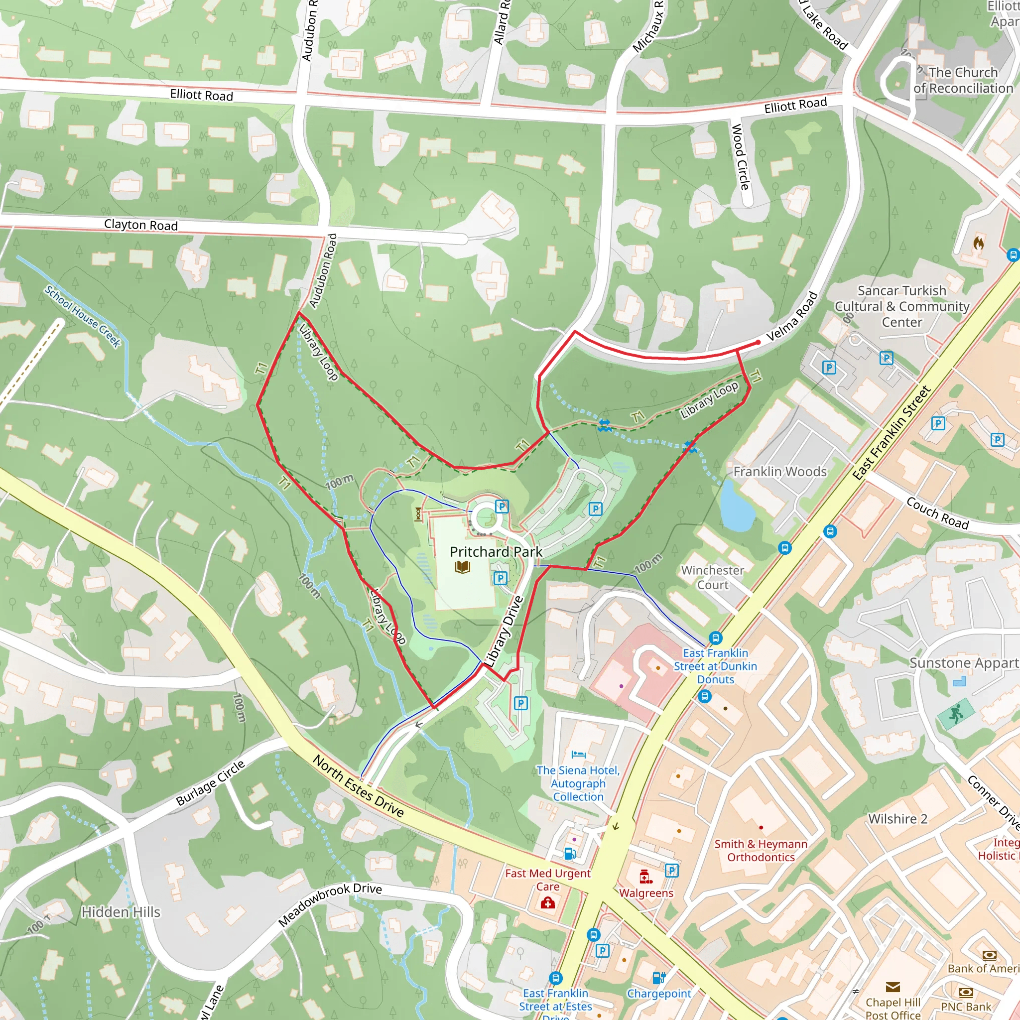 Library Loop mobile static map