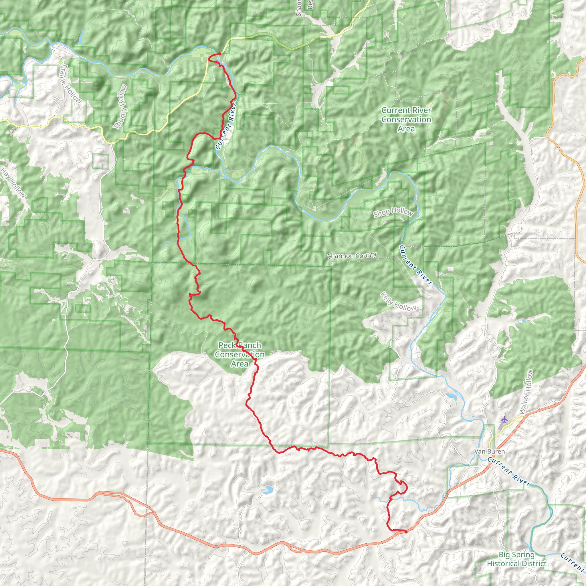 Peck Ranch Conservation Area mobile static map