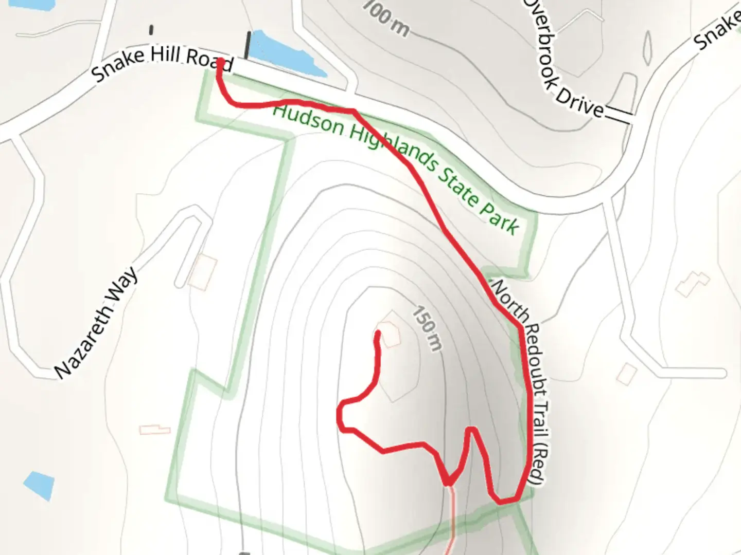 An image depicting the trail North Redoubt Trail and its surrounding area.