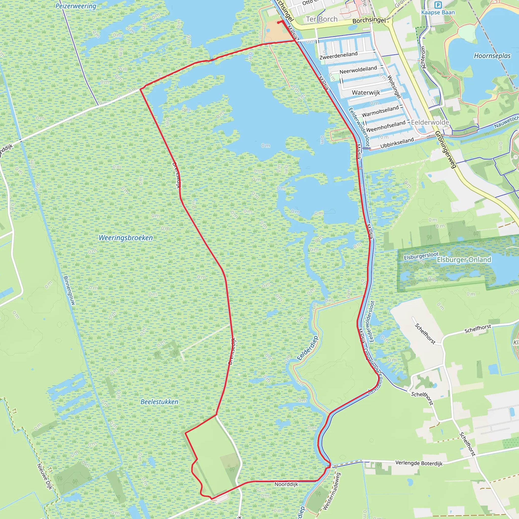 Drentsedijk and Drenthepad Loop mobile static map