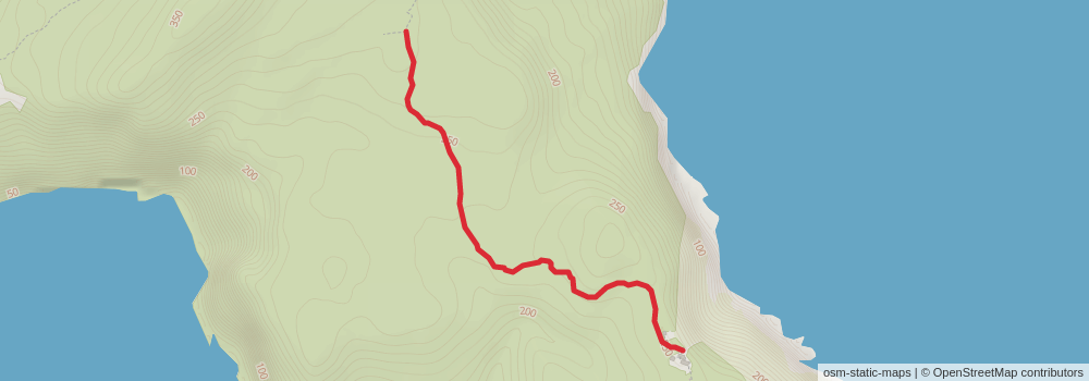 Cape Pillar Walk stage 2 Map
