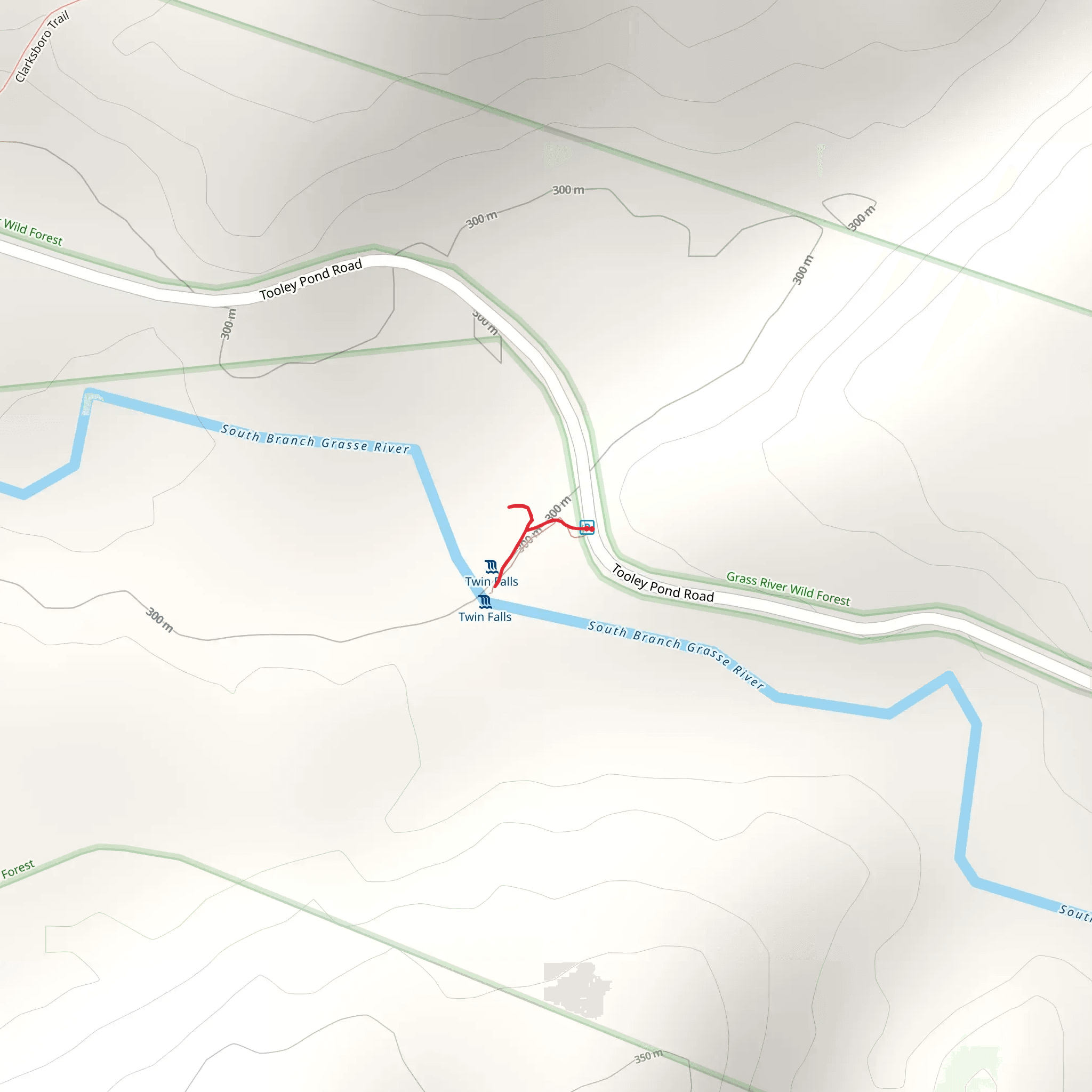 Grasse River from Tooley Pond Road mobile static map