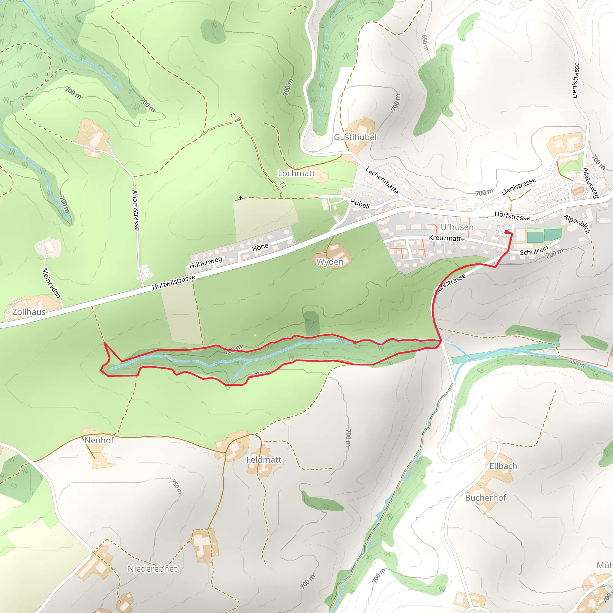 Holzwunderweg Chilchwäldli Ufhusen mobile static map