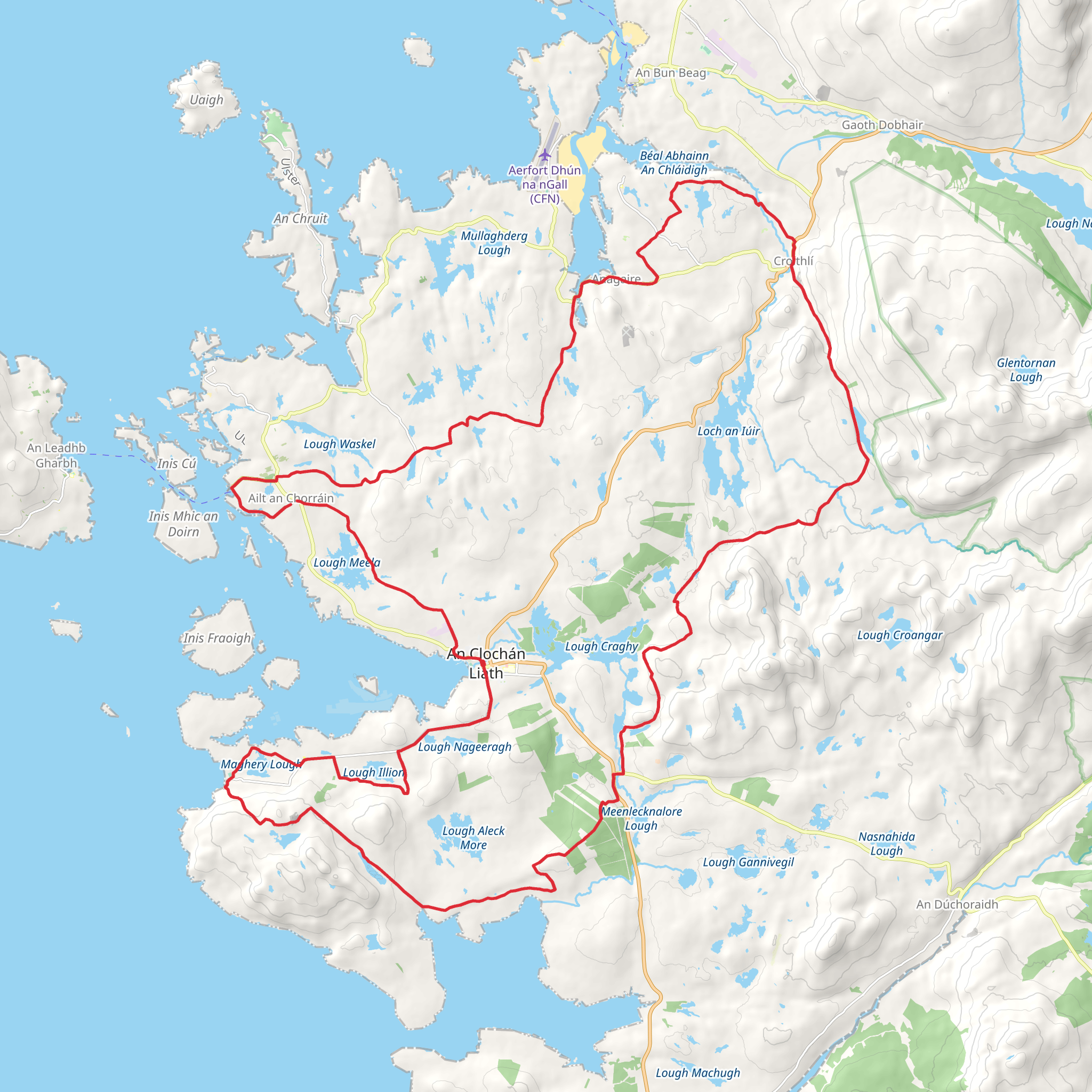 Slí Na Rosann - Sli Dhun na nGall mobile static map