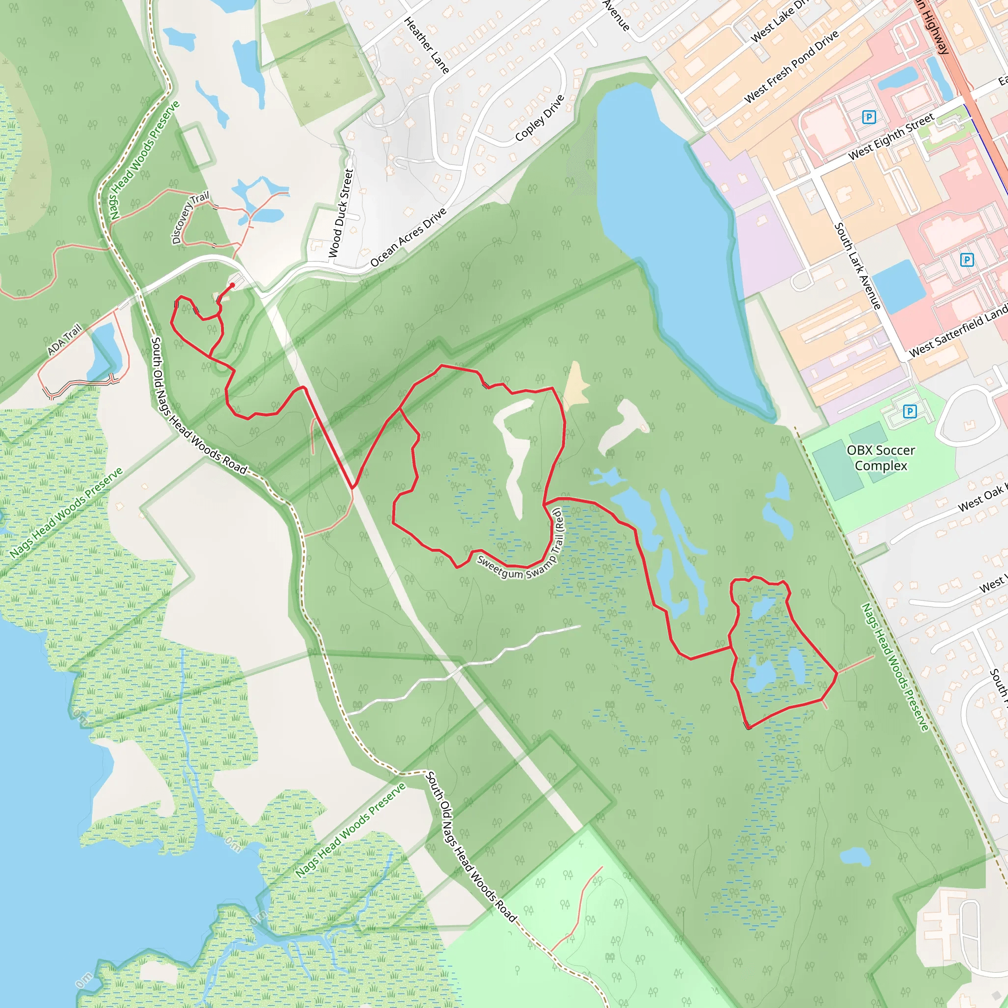 Center Trail - Blue Loop mobile static map