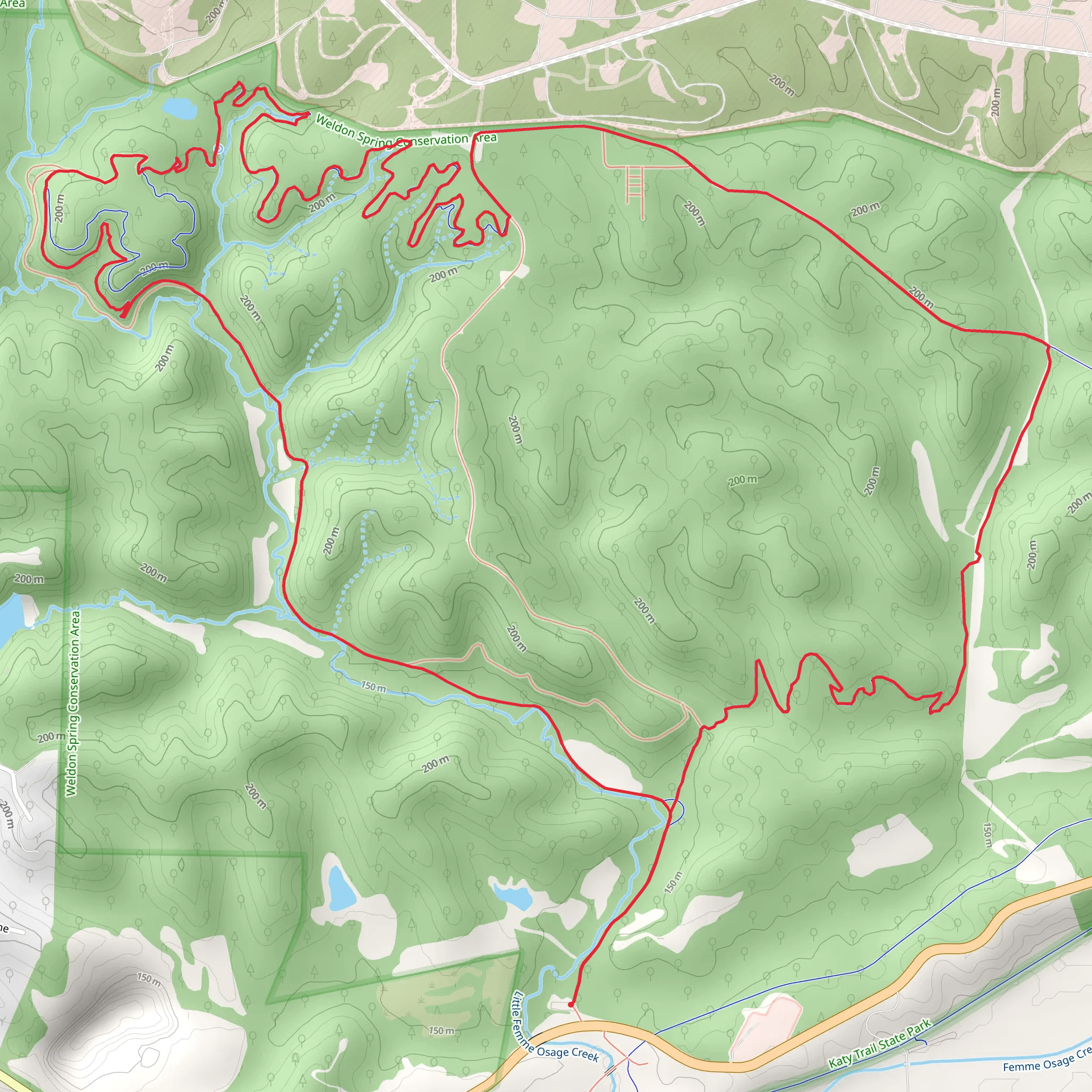 Lost Valley Trail Loop mobile static map