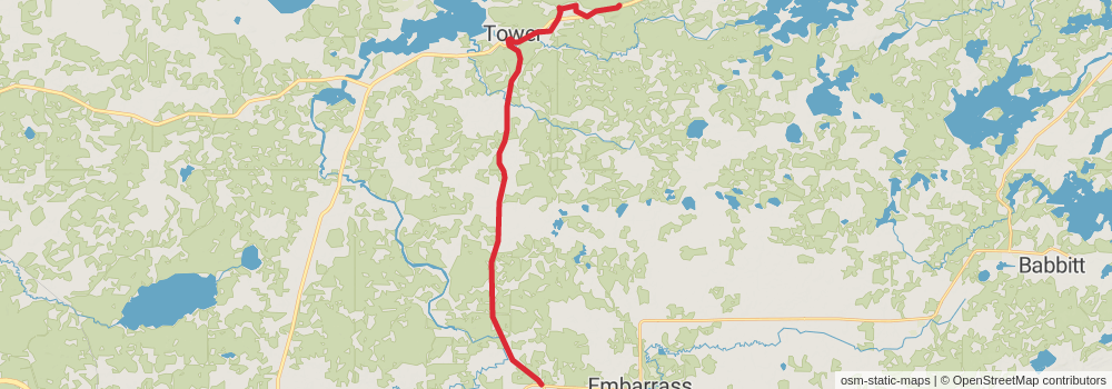 American Perimeter Trail - North Country Primary stage 178 Map