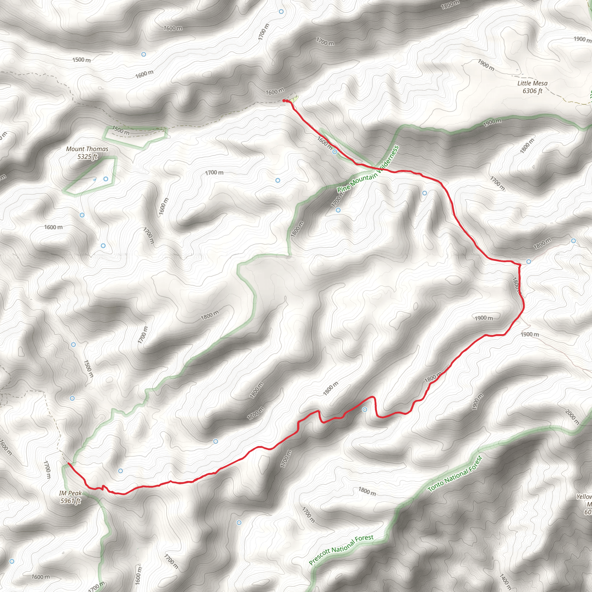 Nelson Trail mobile static map