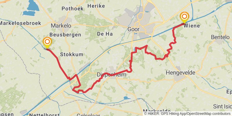 Overijssels Havezatenpad stage 4 Map
