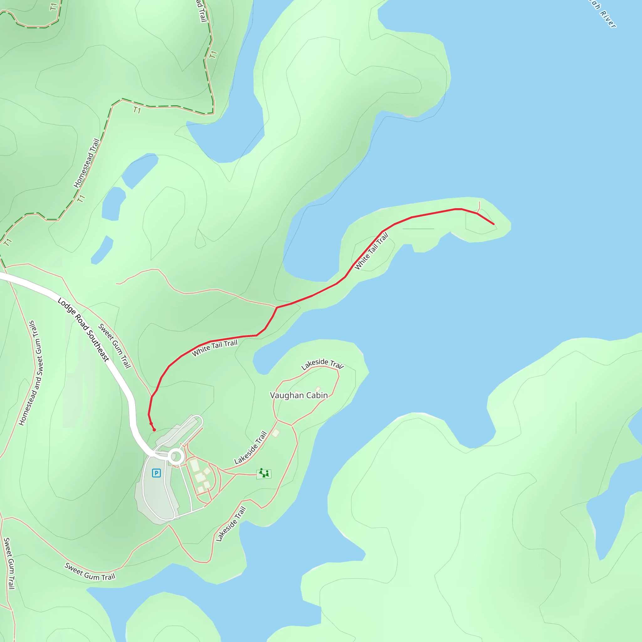 White Tail Trail mobile static map