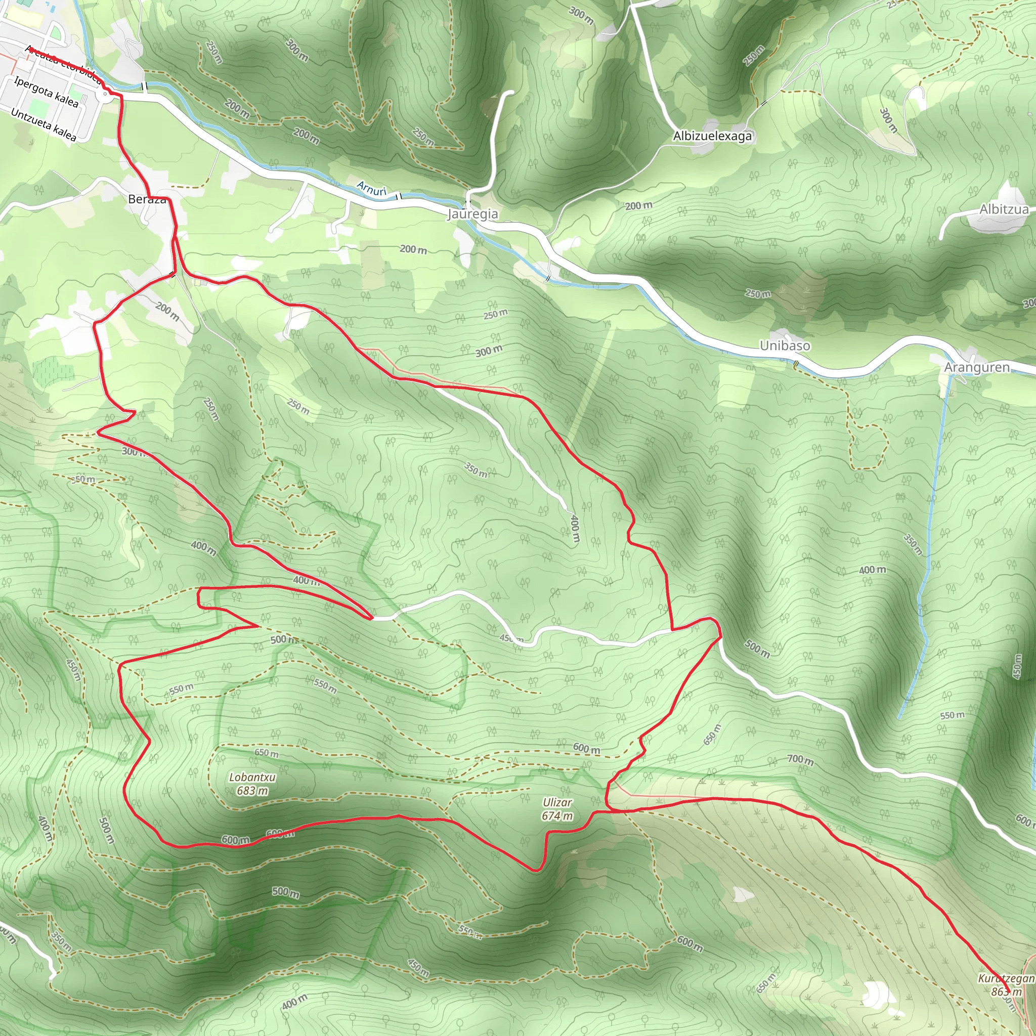 Zubiaur - Zubiaur PR-BI 34 mobile static map