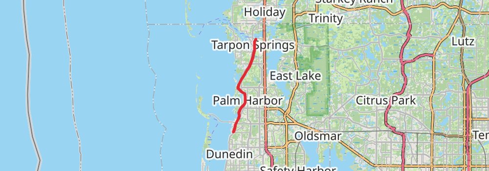 Pinellas Trail stage 1 Map