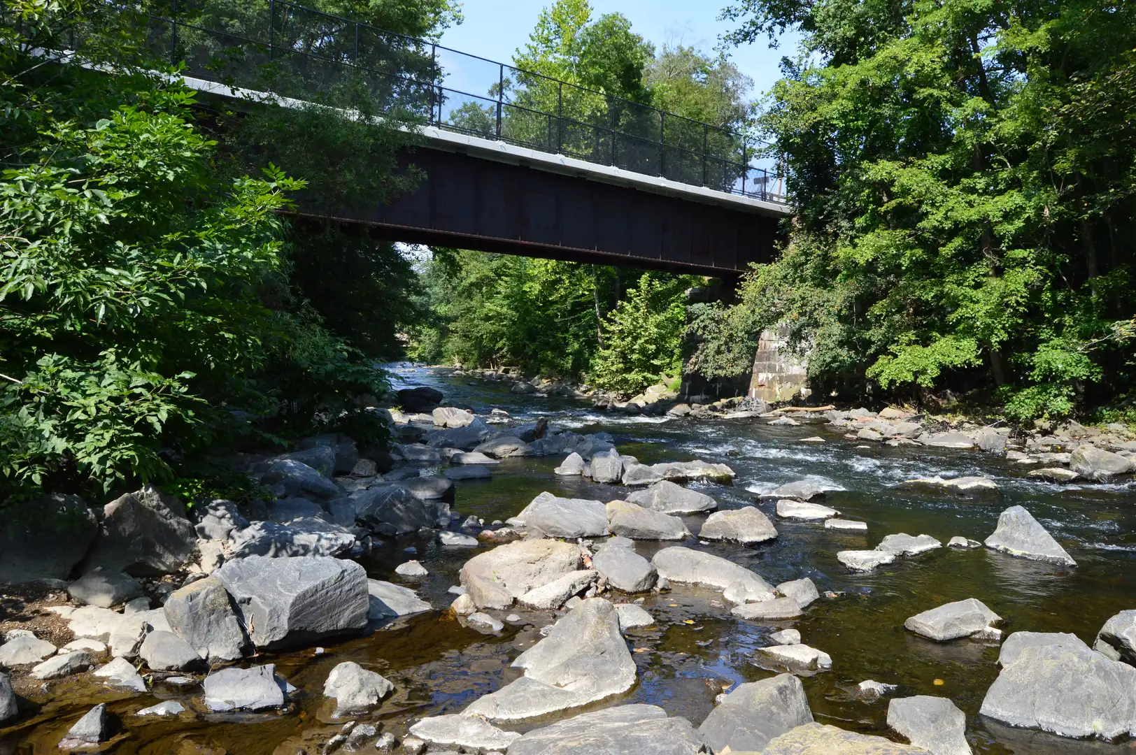 An image depicting the trail Chester Creek from Road West Knowlton Road Out and Back and its surrounding area.