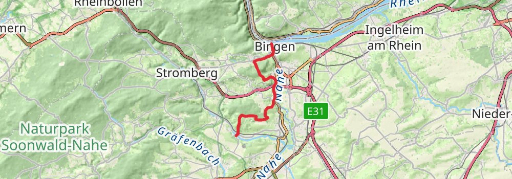 Weinwanderweg Rhein-Nahe stage 5 Map