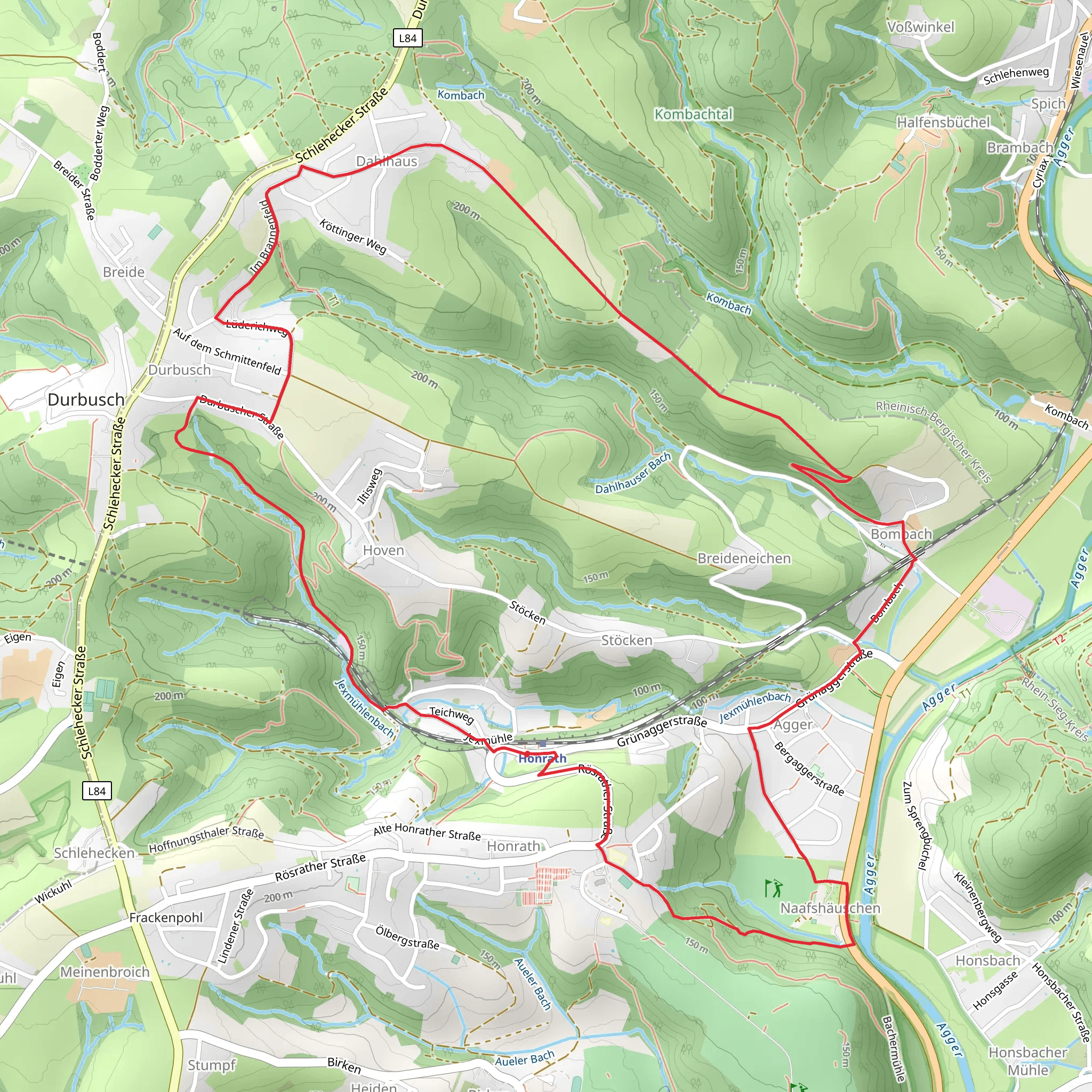Naafshaeuschen Loop mobile static map